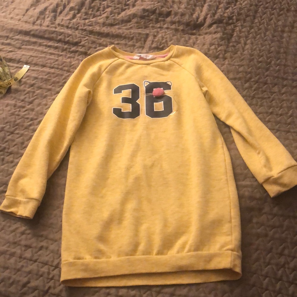 H&M long sleeve yellow sweater